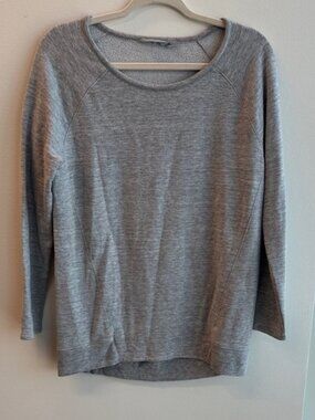 Athleta Balance Pullover Long Gray Sweatshirt Size S